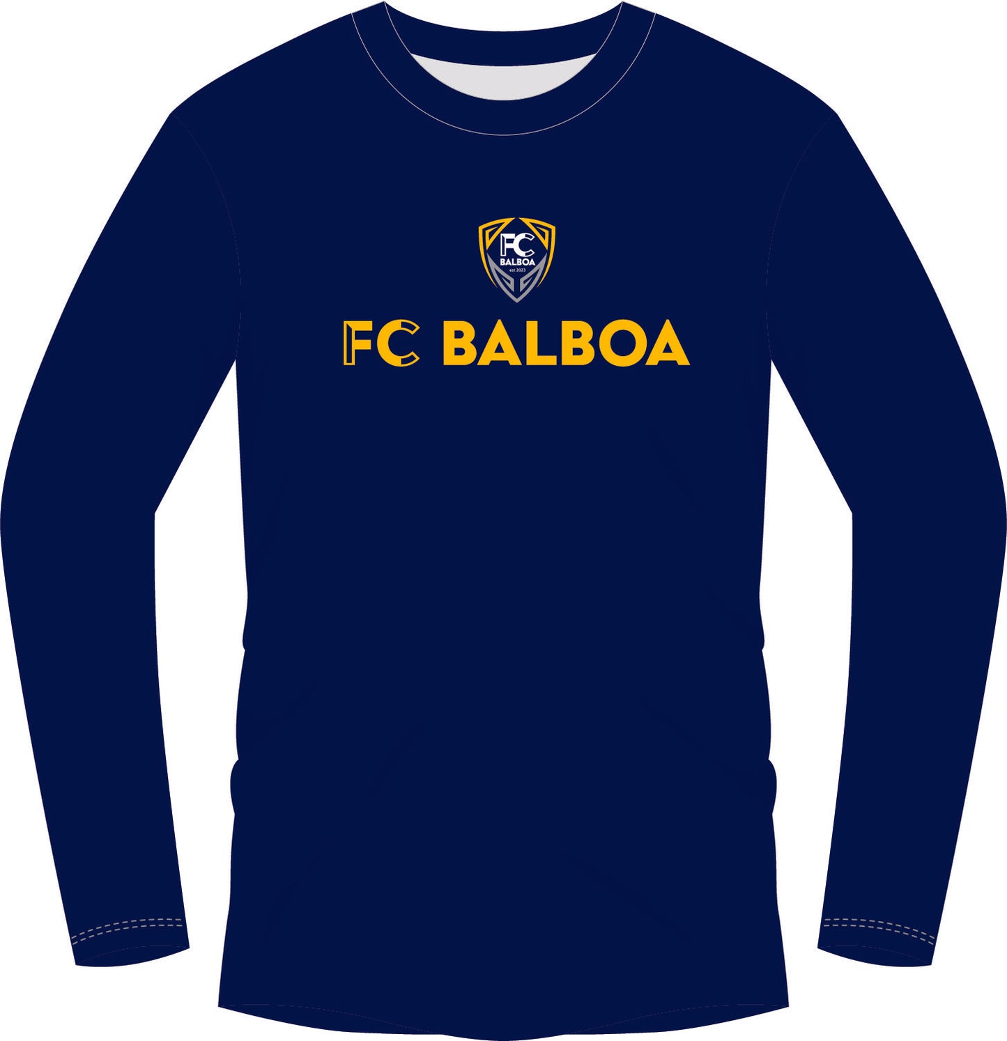 FC Balboa | Navy Unisex Jersey Long Sleeve T- Shirt